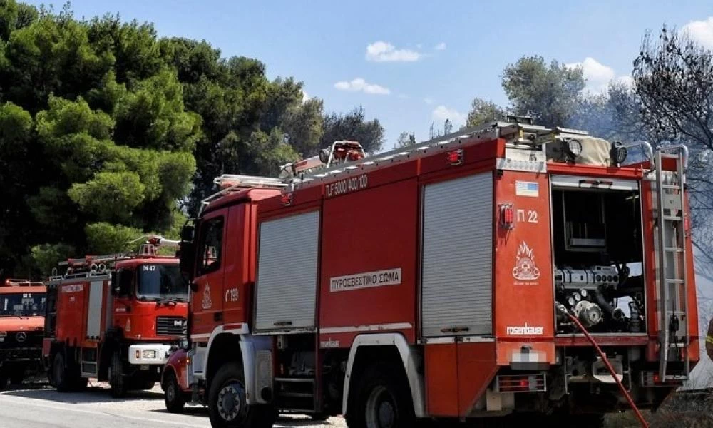 Θεσσαλονίκη: Σε εξέλιξη φωτιά σε περιοχή πίσω από τα κοιμητήρια Θέρμης